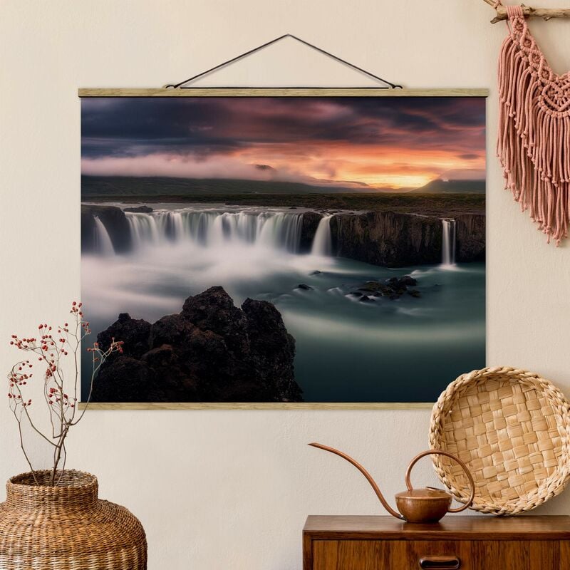 

Imagen de tela - Goafoss Waterfall In Iceland - Apaisado 3:4 Dimensión LxA: 60cm x 80cm