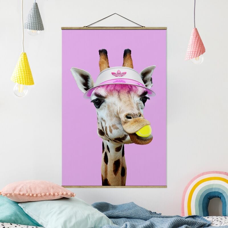 

Imagen de tela - Giraffe In Tennis - Alto 3:2 Dimensión LxA: 150cm x 100cm