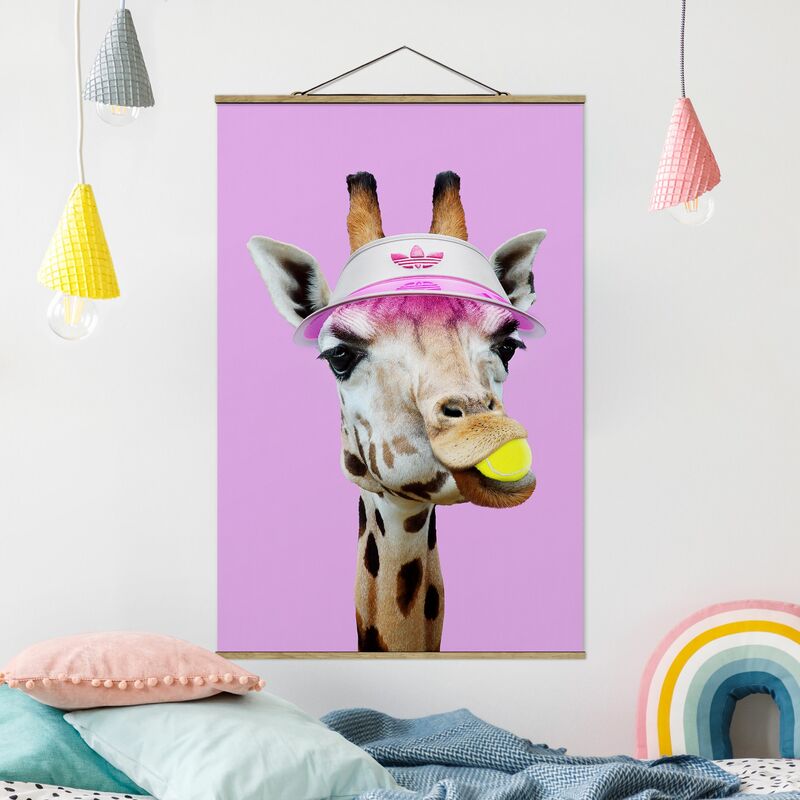 

Imagen de tela - Giraffe In Tennis - Alto 3:2 Dimensión LxA: 52.5cm x 35cm