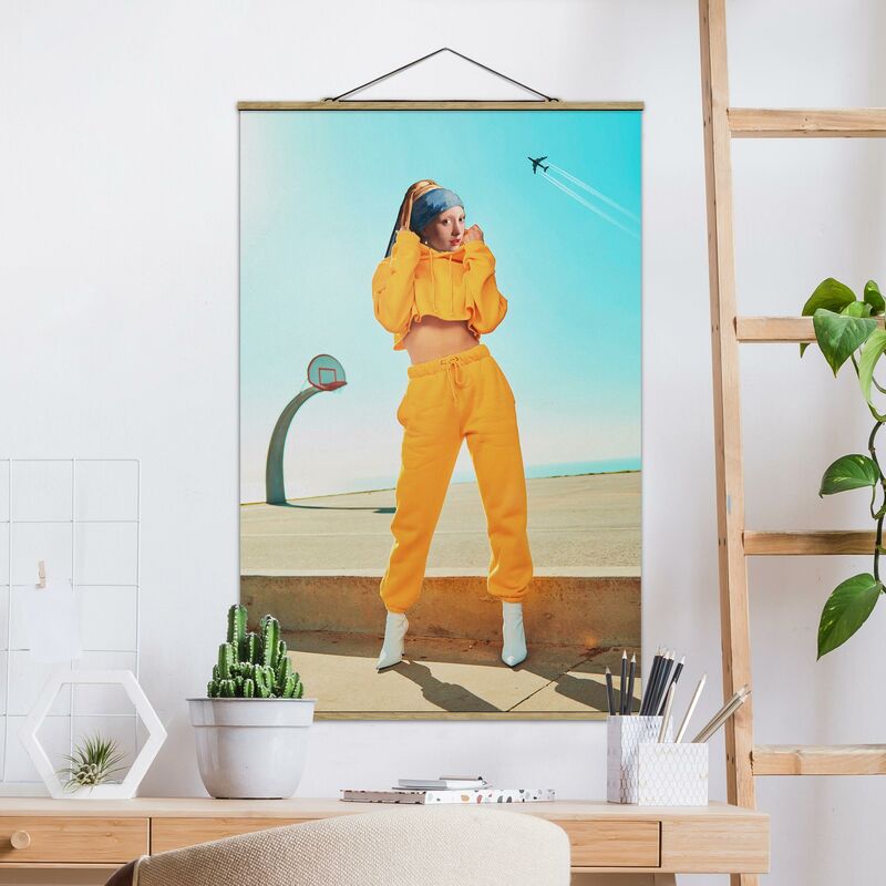 

Imagen de tela - Girl With Sweatpants - Alto 3:2 Dimensión LxA: 120cm x 80cm