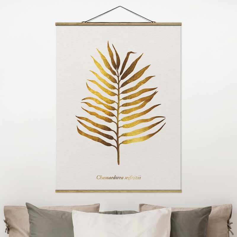 

Imagen de tela - Gold - Palm Leaf II - Alto 4:3 Dimensión LxA: 133.5cm x 100cm