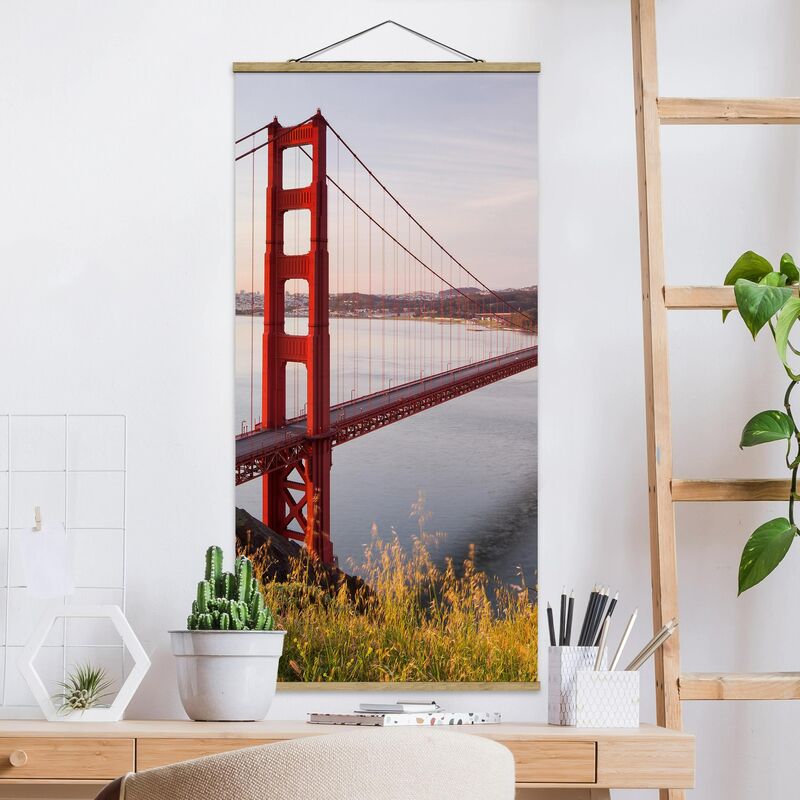 

Imagen de tela - Golden Gate Bridge In San Francisco - Alto 2:1 Dimensión LxA: 70cm x 35cm