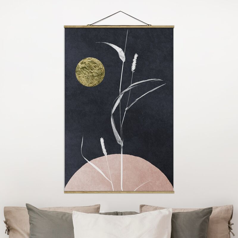 

Imagen de tela - Golden Moon With Reed - Alto 3:2 Dimensión LxA: 150cm x 100cm