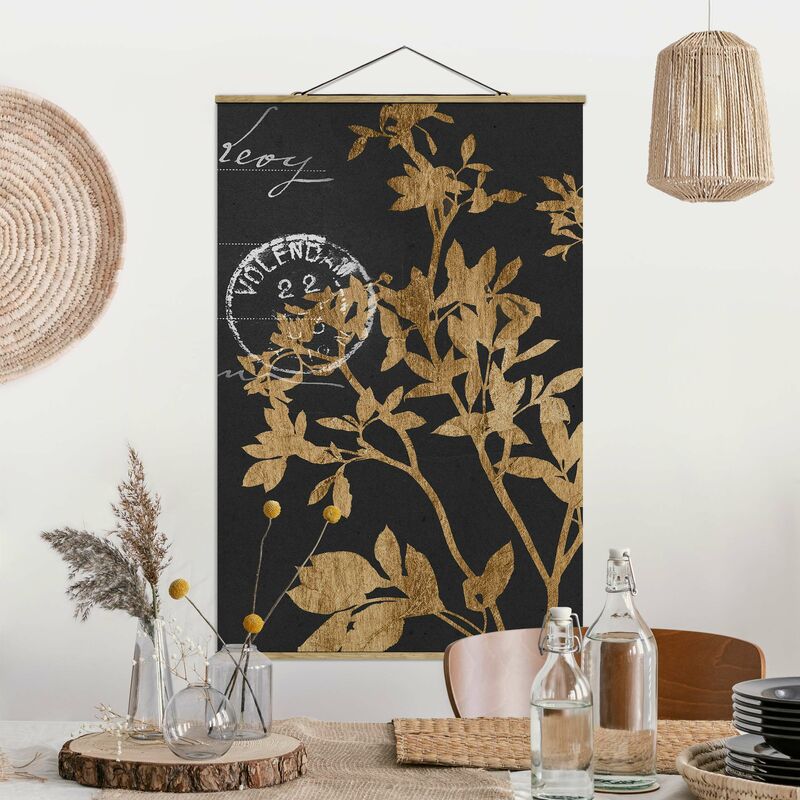 

Imagen de tela - Golden Leaves On Mocha II - Alto 3:2 Dimensión LxA: 52.5cm x 35cm