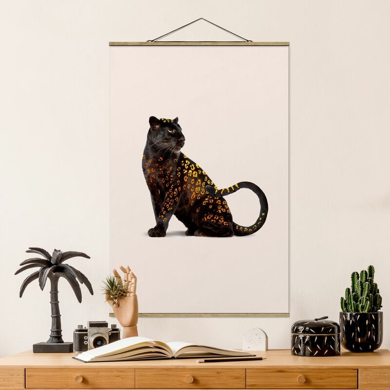 

Imagen de tela - Golden Panthers - Alto 3:2 Dimensión LxA: 75cm x 50cm