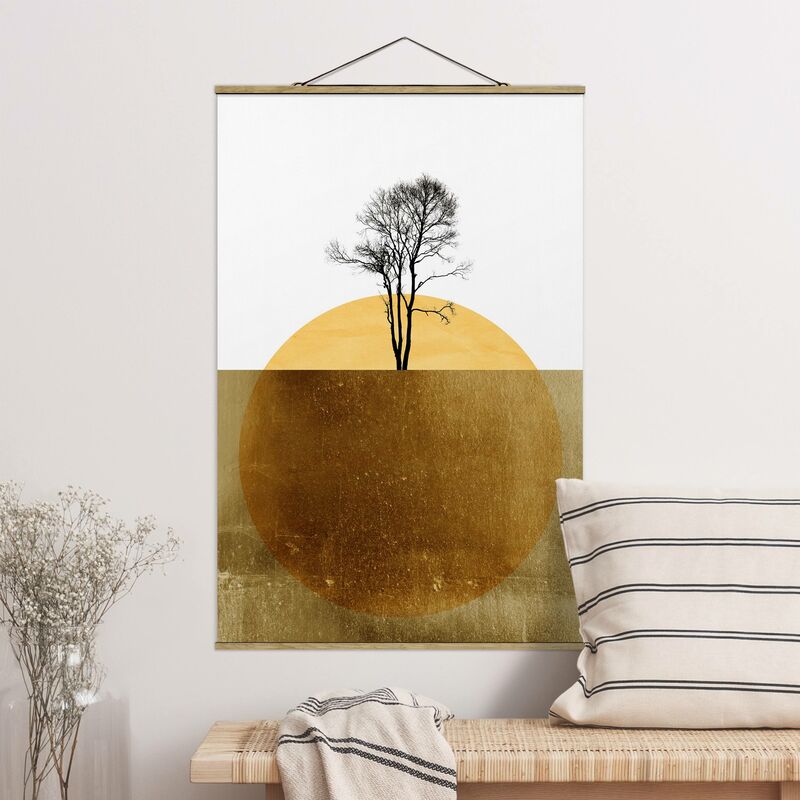 

Imagen de tela - Golden Sun With Tree - Alto 3:2 Dimensión LxA: 120cm x 80cm
