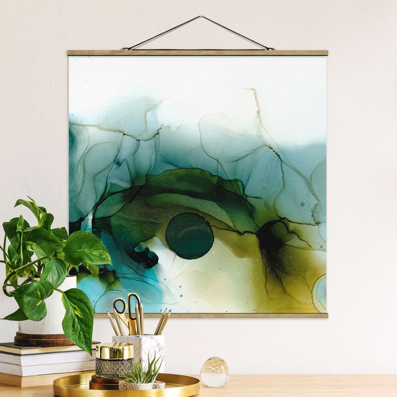

Imagen de tela - Golden Walk In The Woods - Cuadrado 1:1 Dimensión LxA: 100cm x 100cm