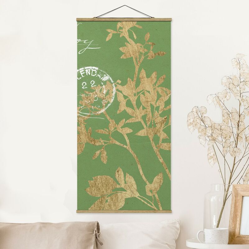 

Imagen de tela - Golden Leaves On Lind II - Alto 2:1 Dimensión LxA: 100cm x 50cm