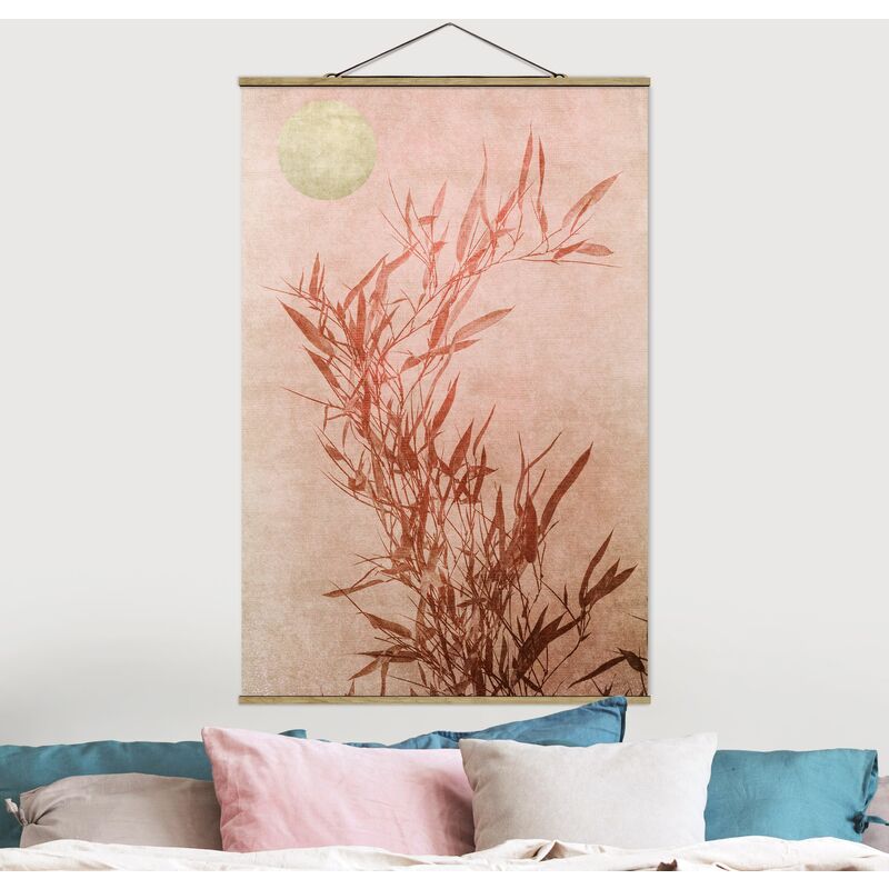 

Imagen de tela - Golden Sun Pink Bamboo - Alto 3:2 Dimensión LxA: 120cm x 80cm
