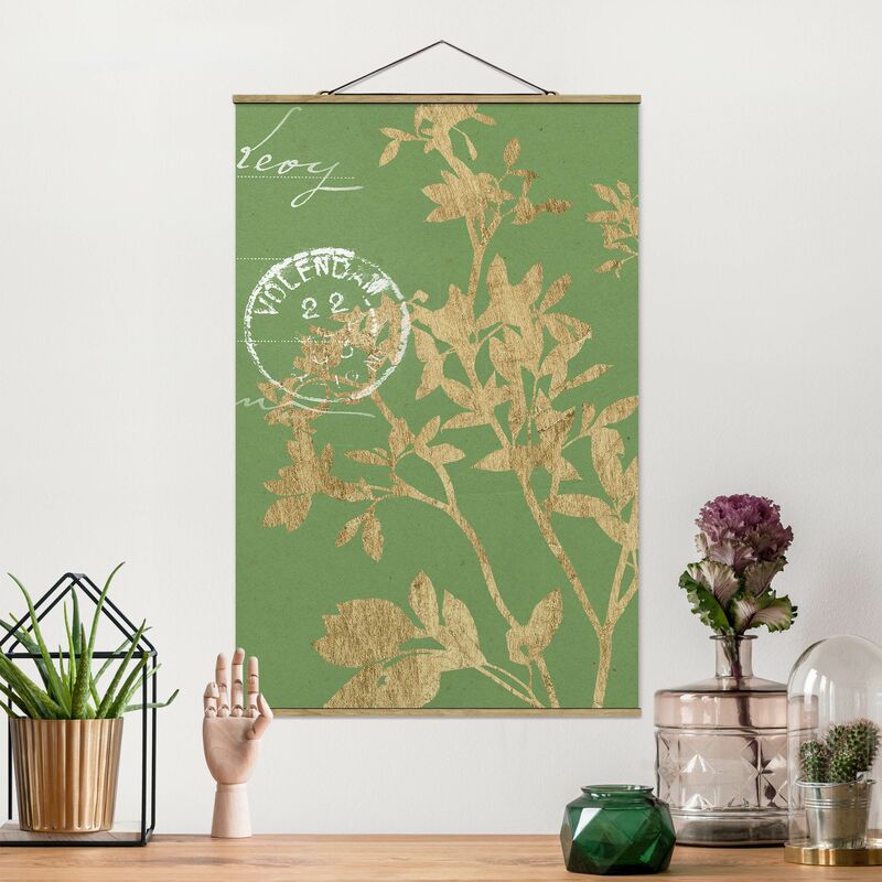 

Imagen de tela - Golden Leaves On Lind II - Alto 3:2 Dimensión LxA: 75cm x 50cm