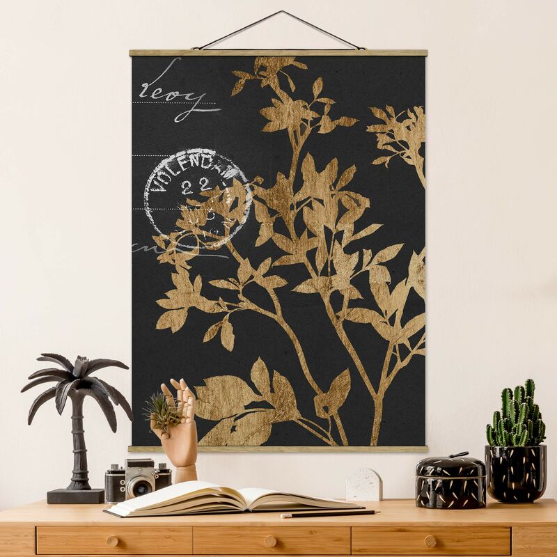 

Imagen de tela - Golden Leaves On Mocha II - Alto 4:3 Dimensión LxA: 46.5cm x 35cm