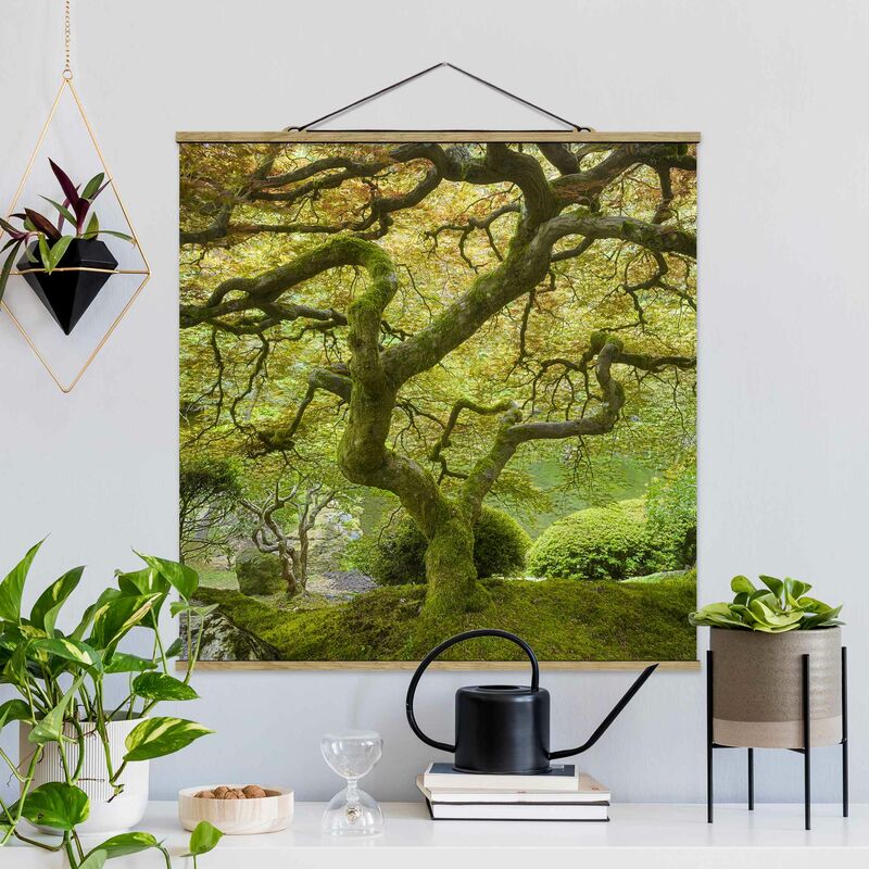 

Imagen de tela - Green Japanese Garden - Cuadrado 1:1 Dimensión LxA: 80cm x 80cm