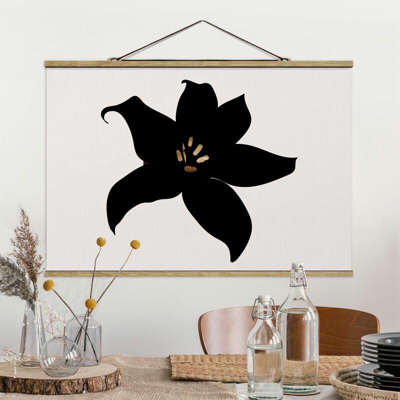 

Imagen de tela - Graphical Plant World - Orchid Black And Gold - Apaisado 2:3 Dimensión LxA: 66.5cm x 100cm