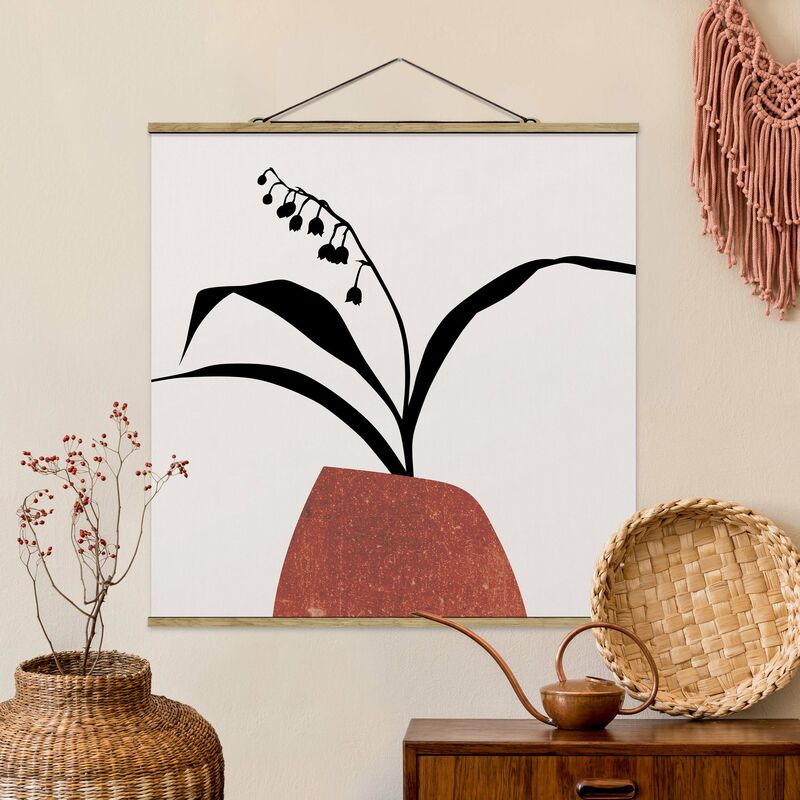 

Imagen de tela - Graphical Plant World - Lily Of The Valley - Cuadrado 1:1 Dimensión LxA: 80cm x 80cm