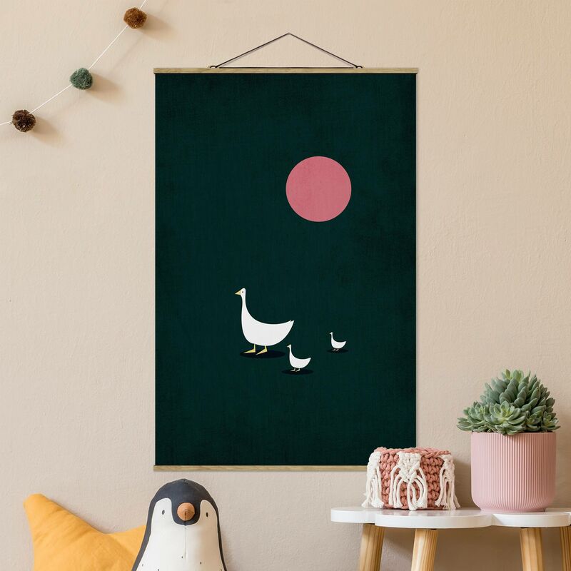 

Imagen de tela - Goose Family On A Trip - Alto 3:2 Dimensión LxA: 150cm x 100cm