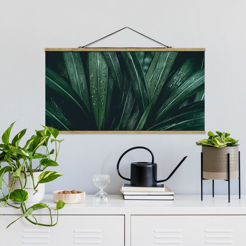 

Imagen de tela - Green Palm Leaves - Apaisado 1:2 Dimensión LxA: 50cm x 100cm