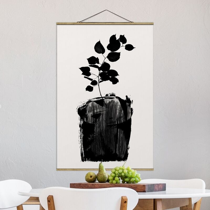 

Imagen de tela - Graphical Plant World - Black Leaves - Alto 3:2 Dimensión LxA: 75cm x 50cm