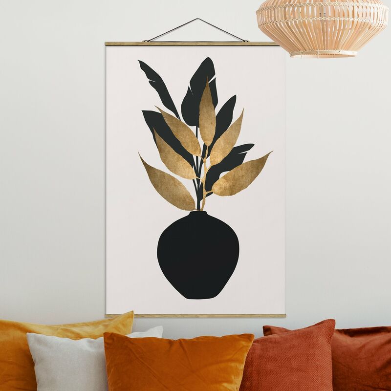 

Imagen de tela - Graphical Plant World - Gold And Black - Alto 3:2 Dimensión LxA: 75cm x 50cm
