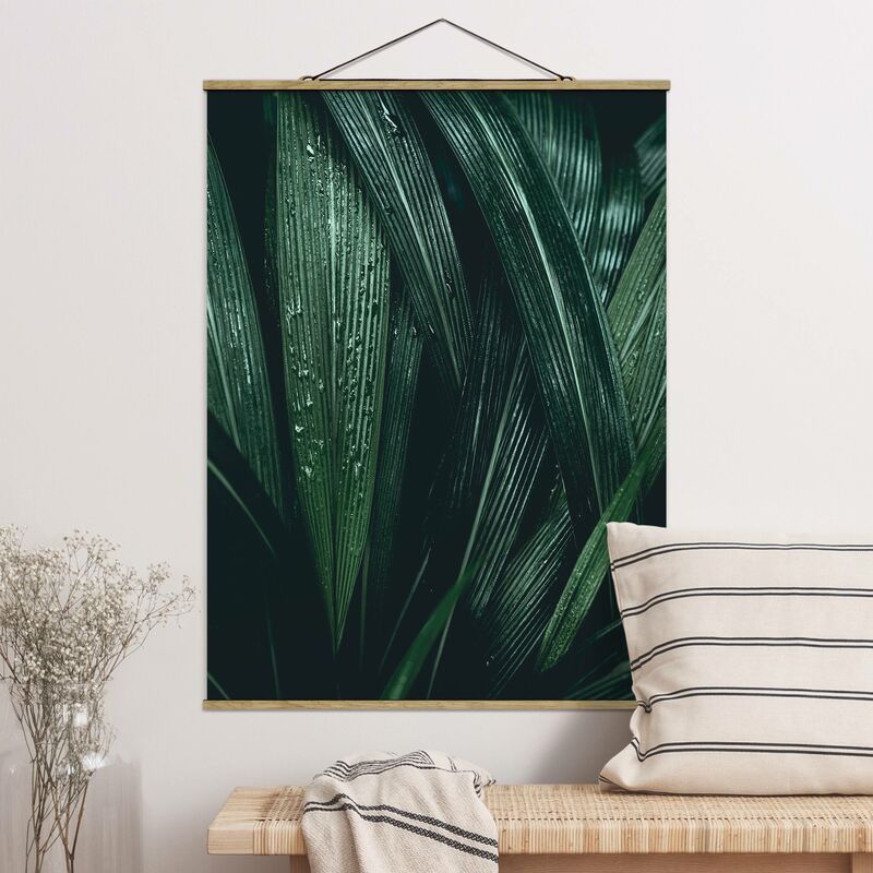 

Imagen de tela - Green Palm Leaves - Alto 4:3 Dimensión LxA: 133.5cm x 100cm