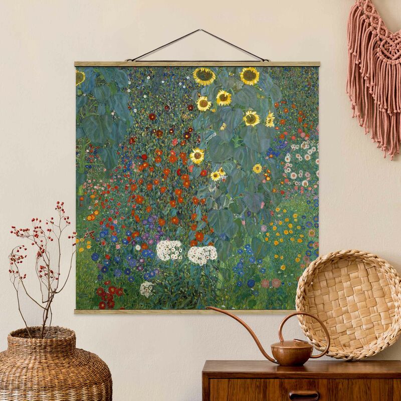 

Imagen de tela - Gustav Klimt - Garden Sunflowers - Cuadrado 1:1 Dimensión LxA: 50cm x 50cm