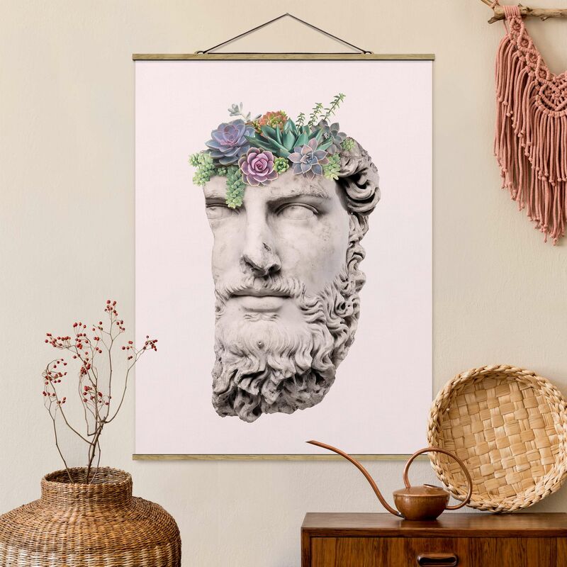 

Imagen de tela - Head With Succulents - Alto 4:3 Dimensión LxA: 133.5cm x 100cm