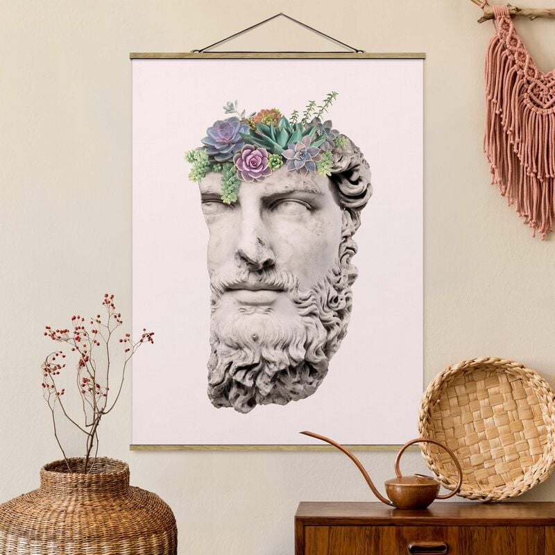 

Imagen de tela - Head With Succulents - Alto 4:3 Dimensión LxA: 66.4cm x 50cm