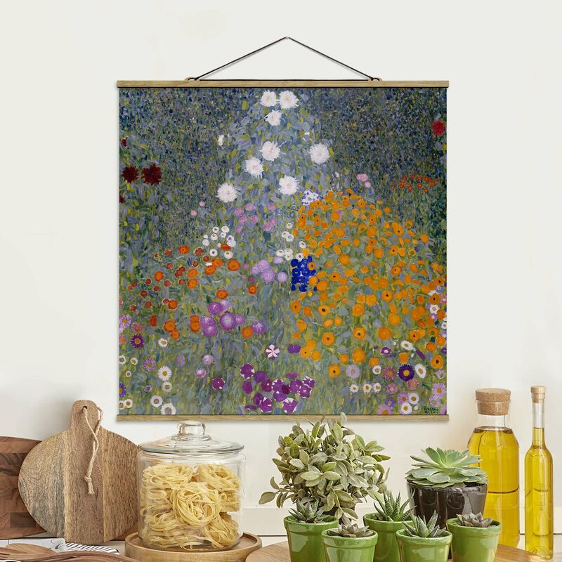 

Imagen de tela - Gustav Klimt - Cottage Garden - Cuadrado 1:1 Dimensión LxA: 100cm x 100cm