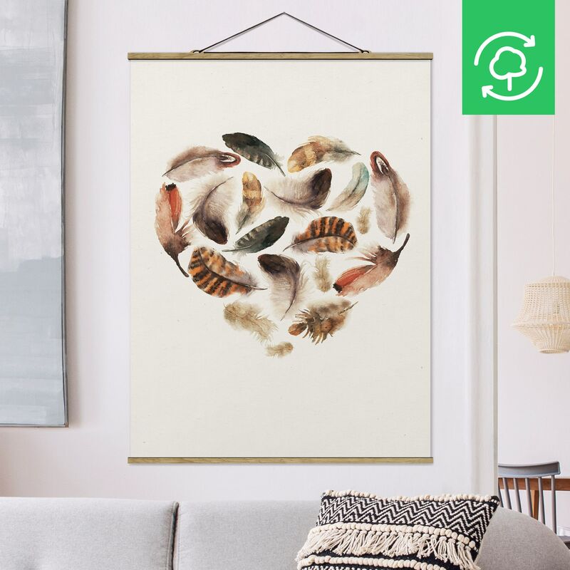 

Imagen de tela - Heart Of Feathers - Alto 4:3 Dimensión LxA: 133.5cm x 100cm