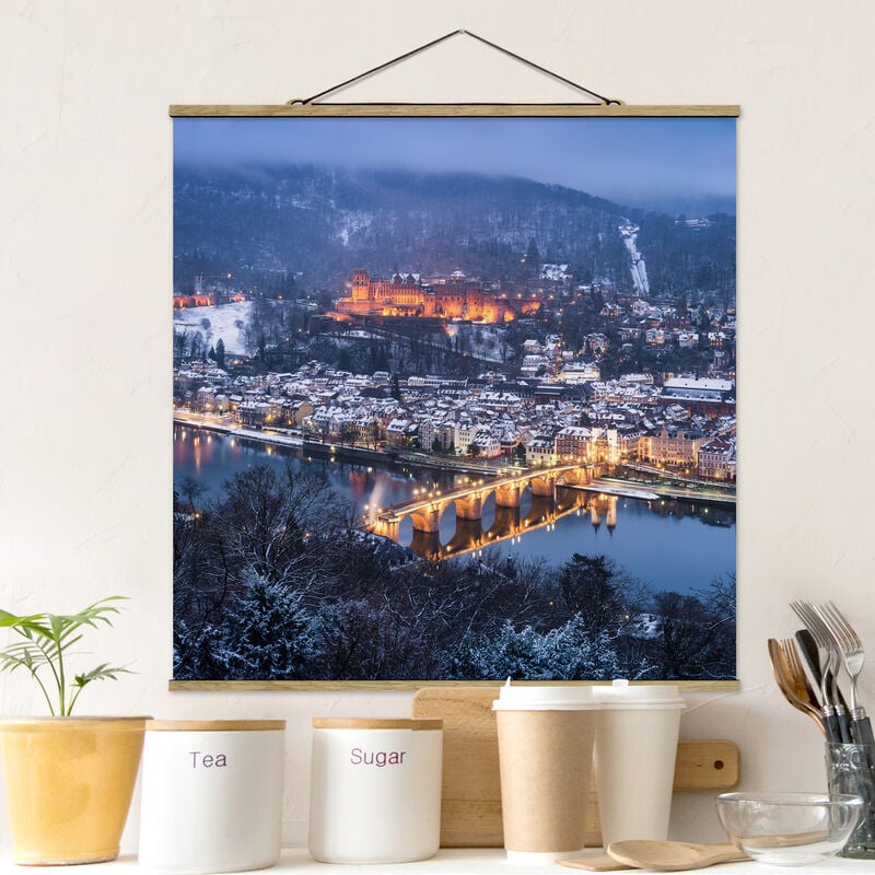 

Imagen de tela - Heidelberg In The Winter - Cuadrado 1:1 Dimensión LxA: 80cm x 80cm