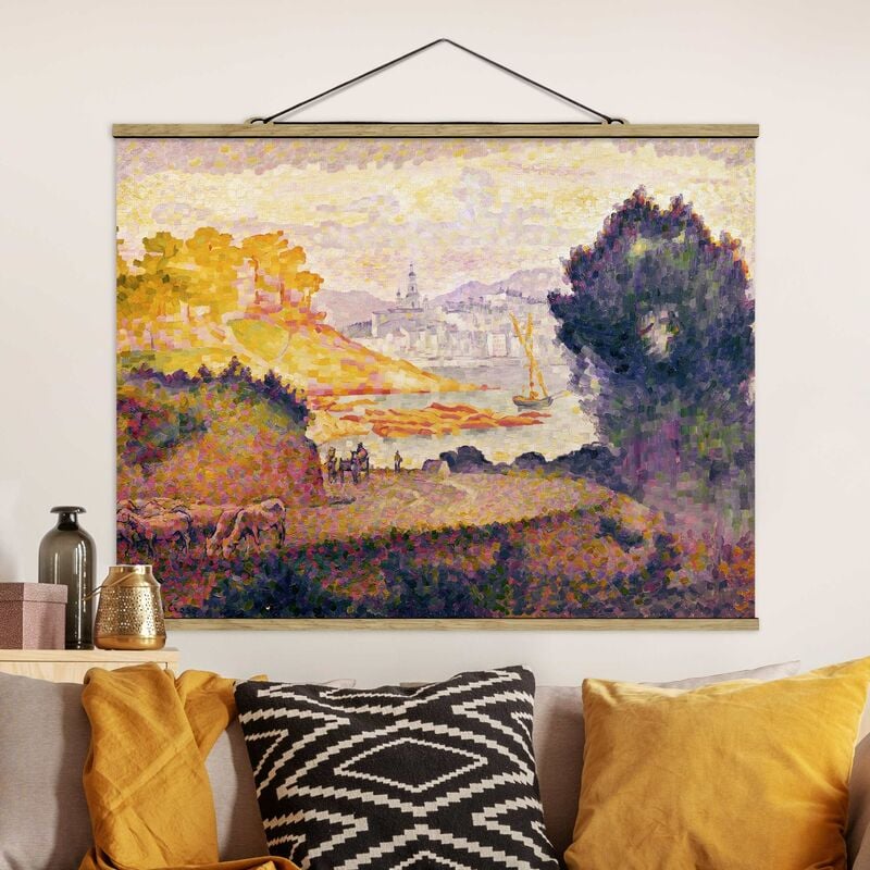 

Imagen de tela - Henri-Edmond Cross - View Of Menton - Apaisado 3:4 Dimensión LxA: 26cm x 35cm