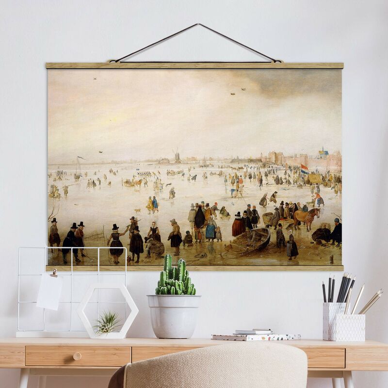 

Imagen de tela - Hendrick Avercamp - The Broederpoort In Kampen - Apaisado 2:3 Dimensión LxA: 66.5cm x 100cm