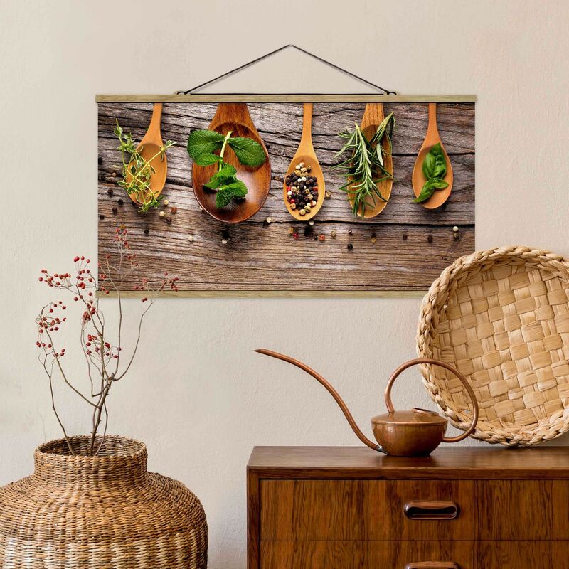 

Imagen de tela - Herbs And Spices - Apaisado 1:2 Dimensión LxA: 40cm x 80cm