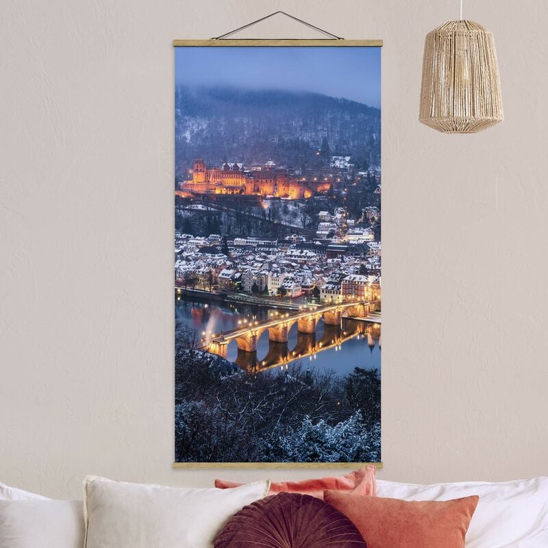 

Imagen de tela - Heidelberg In The Winter - Alto 2:1 Dimensión LxA: 70cm x 35cm