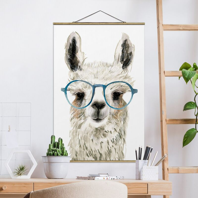 

Imagen de tela - Hip Lama With Glasses III - Alto 3:2 Dimensión LxA: 120cm x 80cm