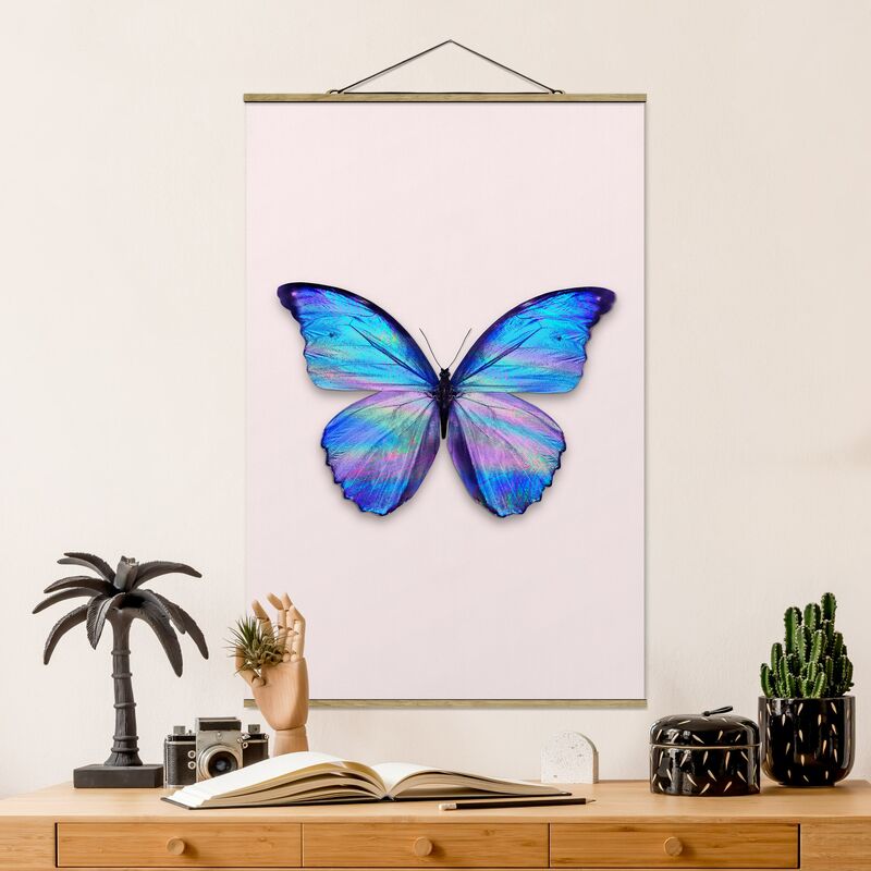

Imagen de tela - Holographic Butterfly - Alto 3:2 Dimensión LxA: 75cm x 50cm