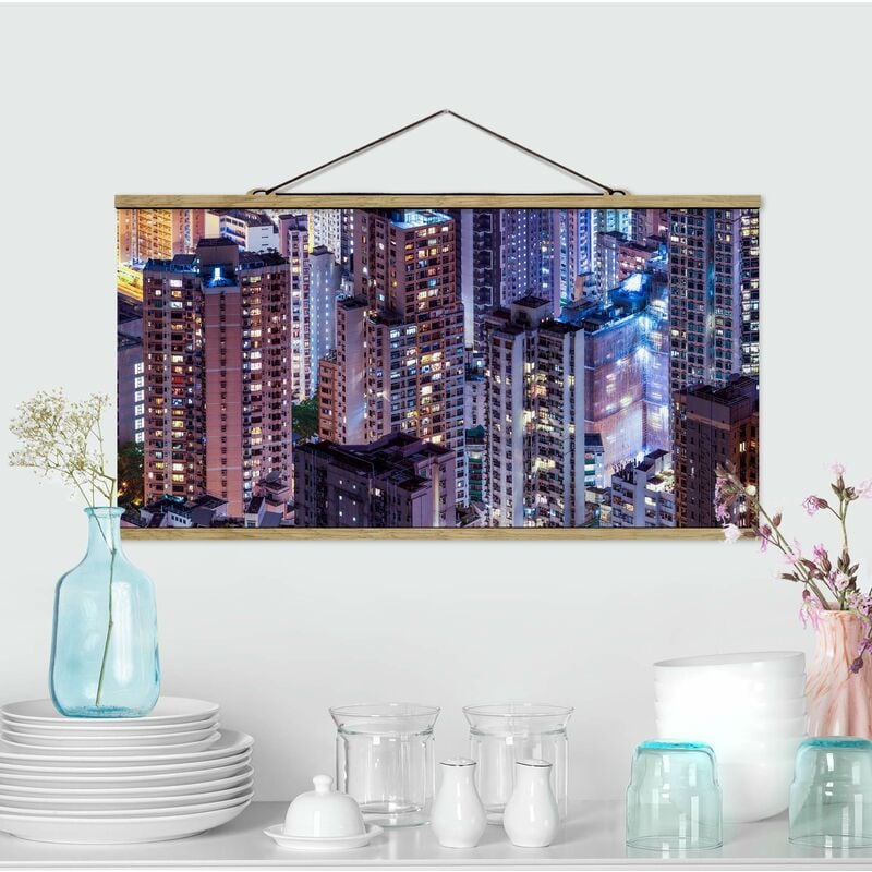 

Imagen de tela - Hong Kong Sea Of Lights - Apaisado 1:2 Dimensión LxA: 25cm x 50cm