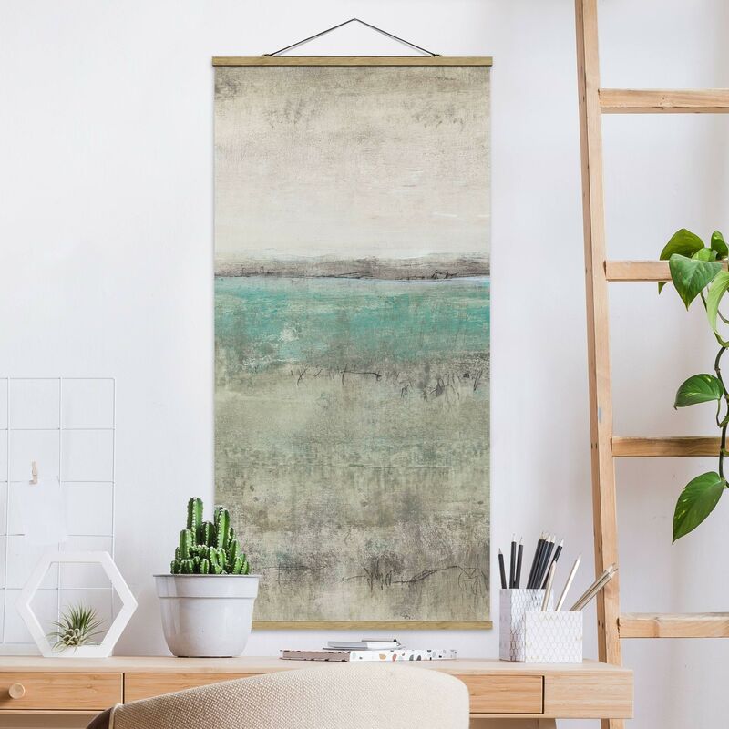 

Imagen de tela - Horizon Over Turquoise I - Alto 2:1 Dimensión LxA: 100cm x 50cm