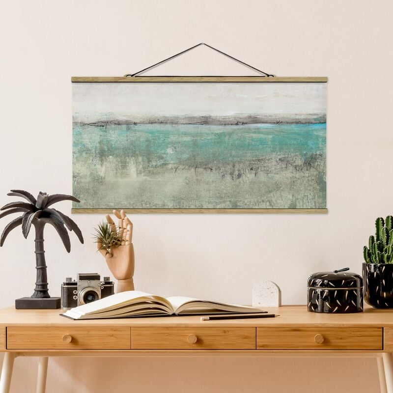 

Imagen de tela - Horizon Over Turquoise I - Apaisado 1:2 Dimensión LxA: 50cm x 100cm