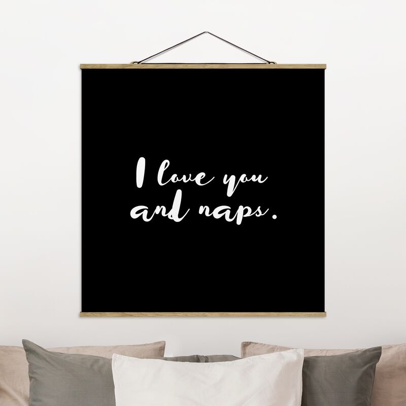 

Imagen de tela - I Love You. And Naps - Cuadrado 1:1 Dimensión LxA: 100cm x 100cm