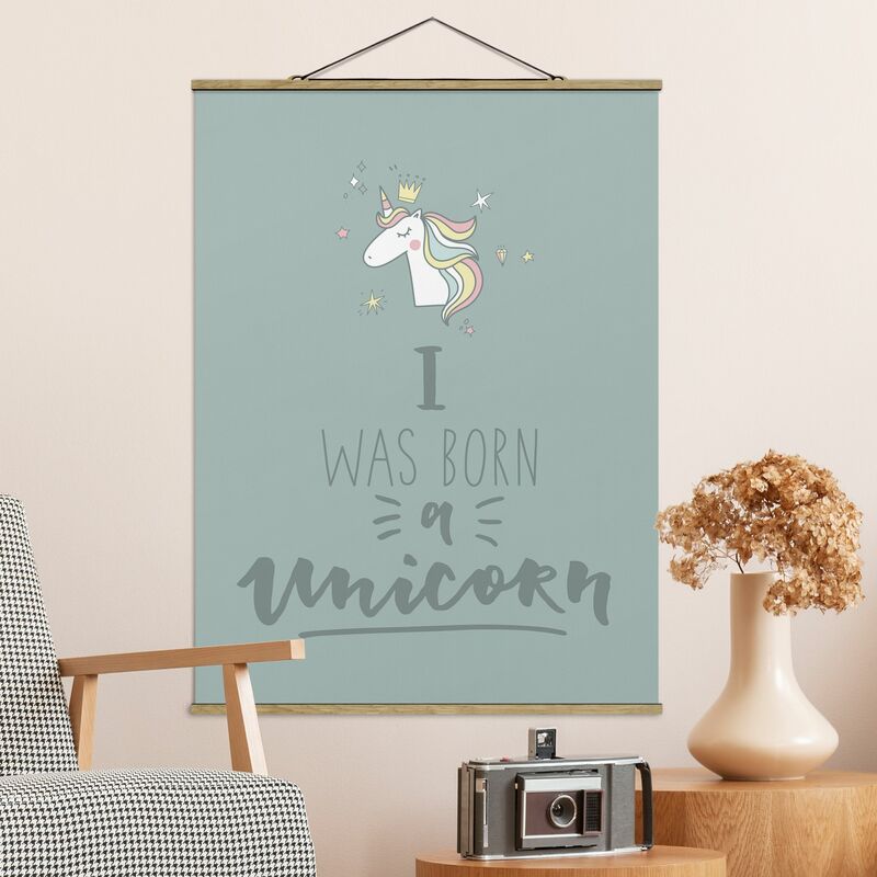 

Imagen de tela - I Was Born A Unicorn - Alto 4:3 Dimensión LxA: 133.5cm x 100cm
