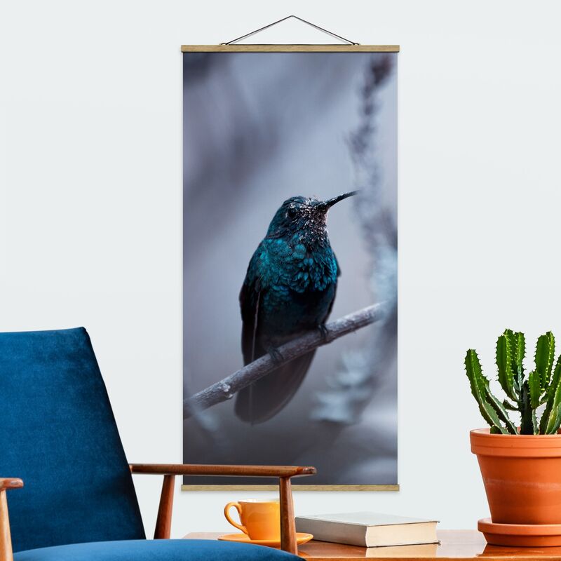 

Imagen de tela - Hummingbird In Winter - Alto 2:1 Dimensión LxA: 100cm x 50cm