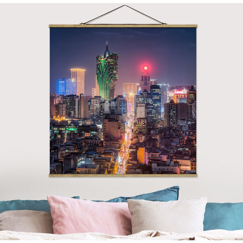 

Imagen de tela - Illuminated Night In Macao - Cuadrado 1:1 Dimensión LxA: 100cm x 100cm
