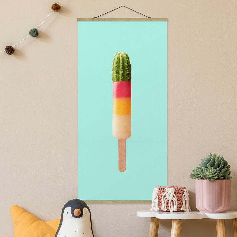 

Imagen de tela - Ice With Cactus - Alto 2:1 Dimensión LxA: 100cm x 50cm