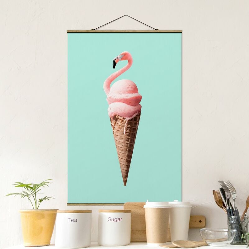 

Imagen de tela - Ice With Flamingo - Alto 3:2 Dimensión LxA: 120cm x 80cm