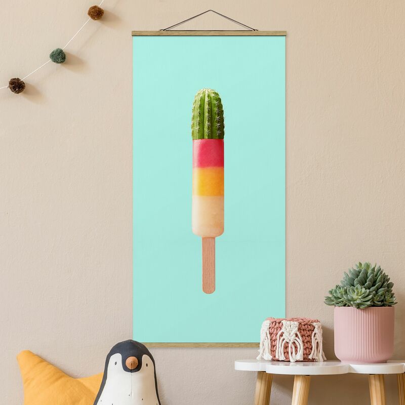 

Imagen de tela - Ice With Cactus - Alto 2:1 Dimensión LxA: 70cm x 35cm