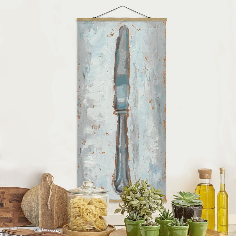

Imagen de tela - Impressionistic Cutlery - Knife - Alto 2:1 Dimensión LxA: 100cm x 50cm
