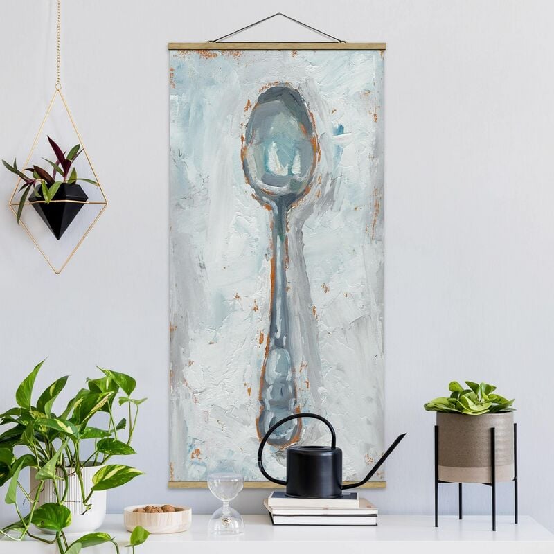 

Imagen de tela - Impressionistic Cutlery - Spoon - Alto 2:1 Dimensión LxA: 100cm x 50cm