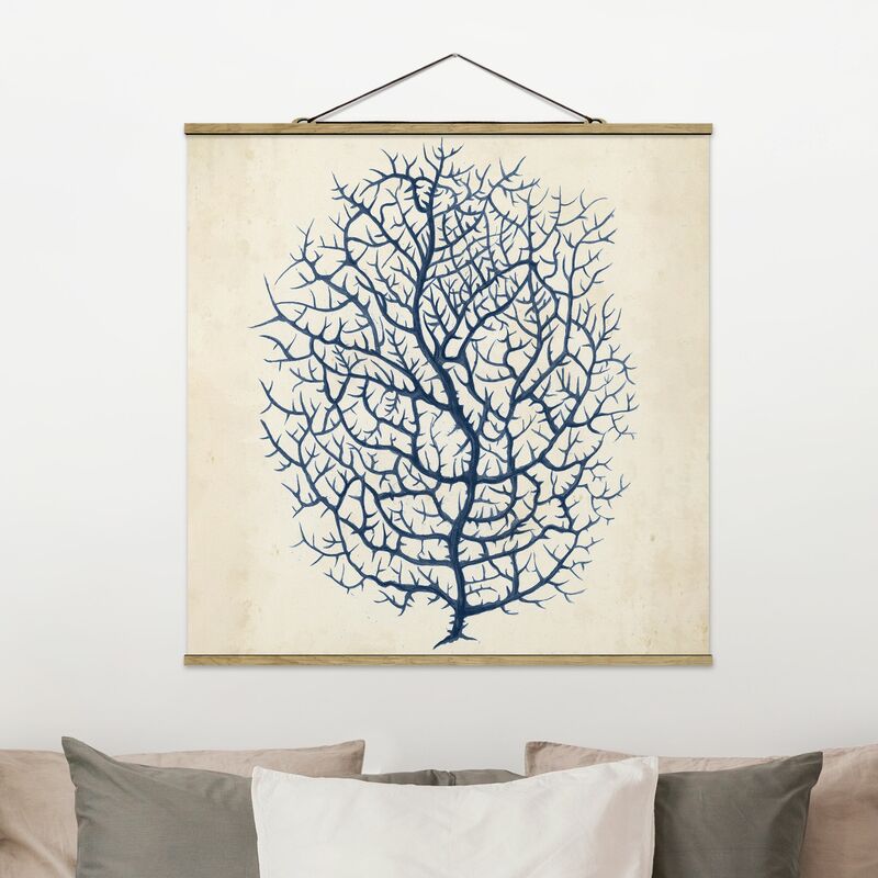 

Imagen de tela - Indigo Coral I - Cuadrado 1:1 Dimensión LxA: 35cm x 35cm