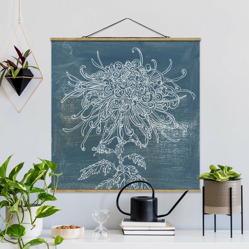 

Imagen de tela - Indigo Plants I - Cuadrado 1:1 Dimensión LxA: 100cm x 100cm