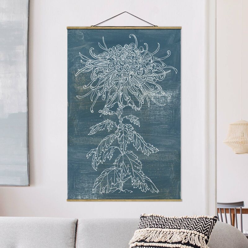 

Imagen de tela - Indigo Plants I - Alto 3:2 Dimensión LxA: 75cm x 50cm